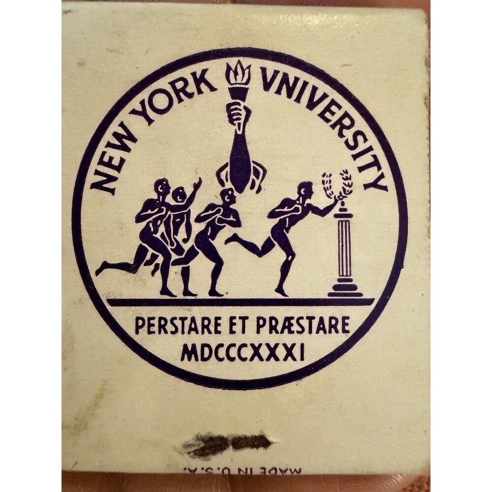 Vintage Matchbook: NYU Bookstores, New York, NY